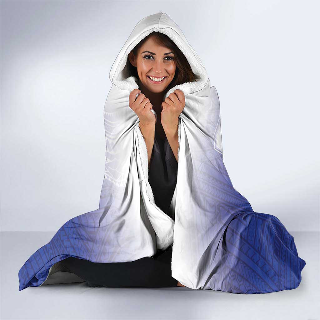 Samoana High School Hooded Blanket Polynesian Tribal Shark