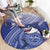 Samoana High School Round Carpet Polynesian Tribal Shark
