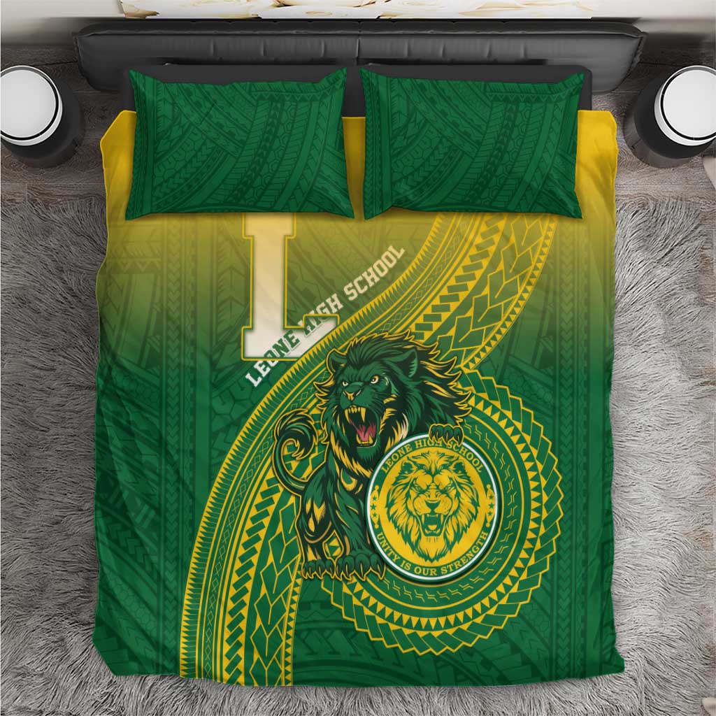 Leone High School Bedding Set Leone Lion LT05 Green - Polynesian Pride