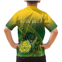Personalized Leone High School Family Matching Mermaid Dress and Hawaiian Shirt Leone Lion