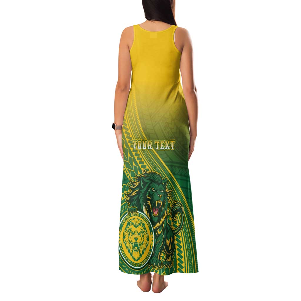 Personalized Leone High School Family Matching Tank Maxi Dress and Hawaiian Shirt Leone Lion