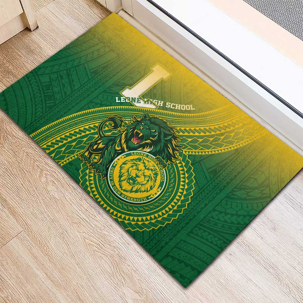 Leone High School Rubber Doormat Leone Lion