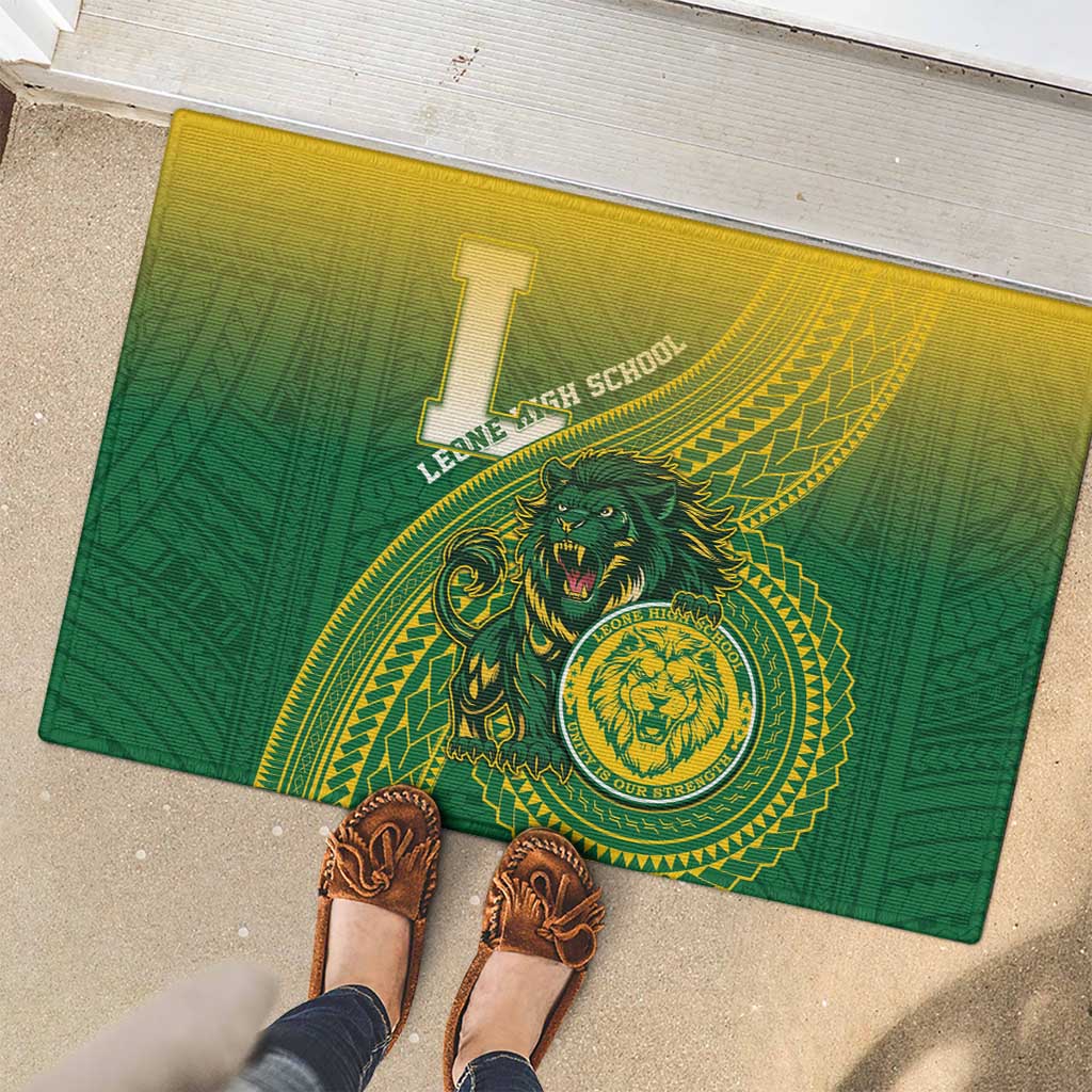 Leone High School Rubber Doormat Leone Lion