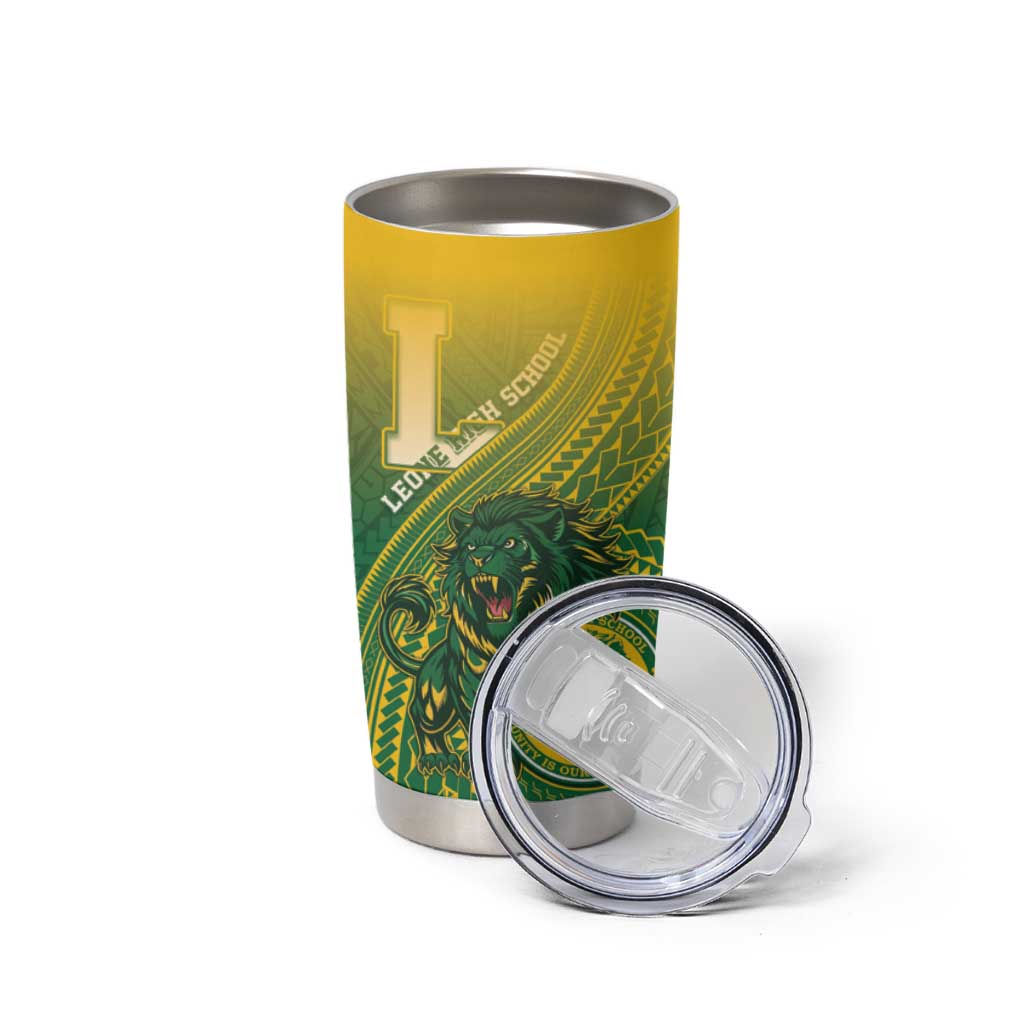 Personalized Leone High School Tumbler Cup Leone Lion
