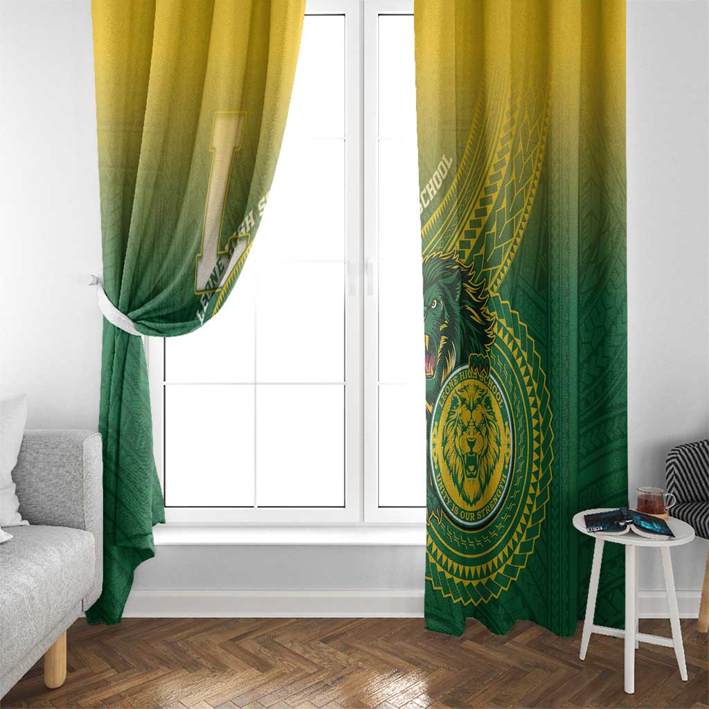 Leone High School Window Curtain Leone Lion