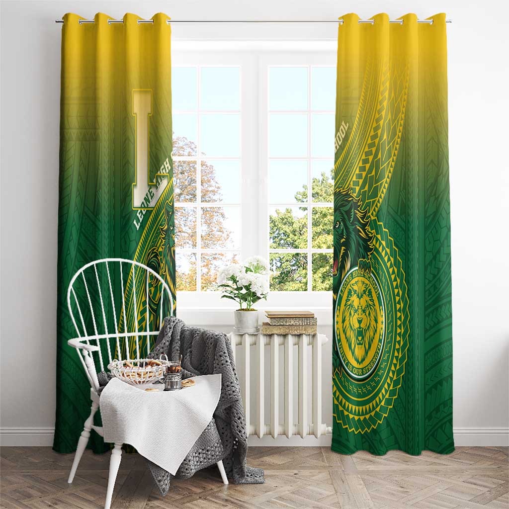 Leone High School Window Curtain Leone Lion