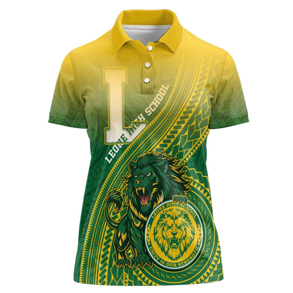 Personalized Leone High School Women Polo Shirt Leone Lion