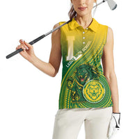 Personalized Leone High School Women Sleeveless Polo Shirt Leone Lion