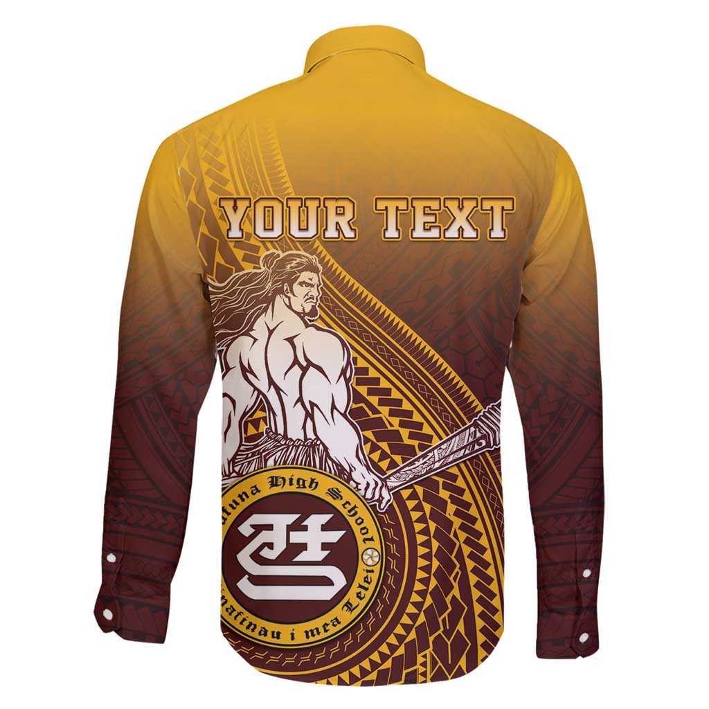Personalized Tafuna High School Family Matching Summer Maxi Dress and Hawaiian Shirt Polynesian Warrior