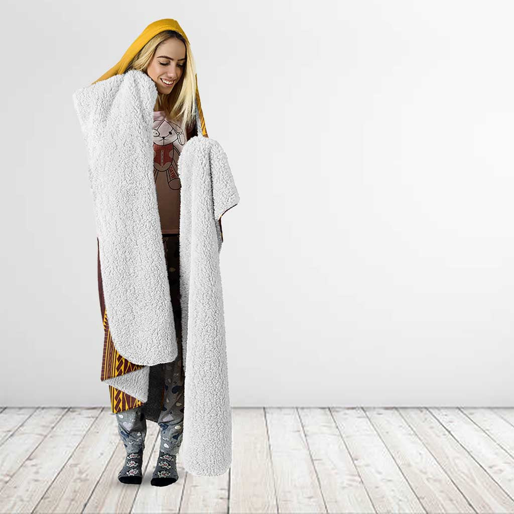 Tafuna High School Hooded Blanket Polynesian Warrior