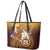 Tafuna High School Leather Tote Bag Polynesian Warrior