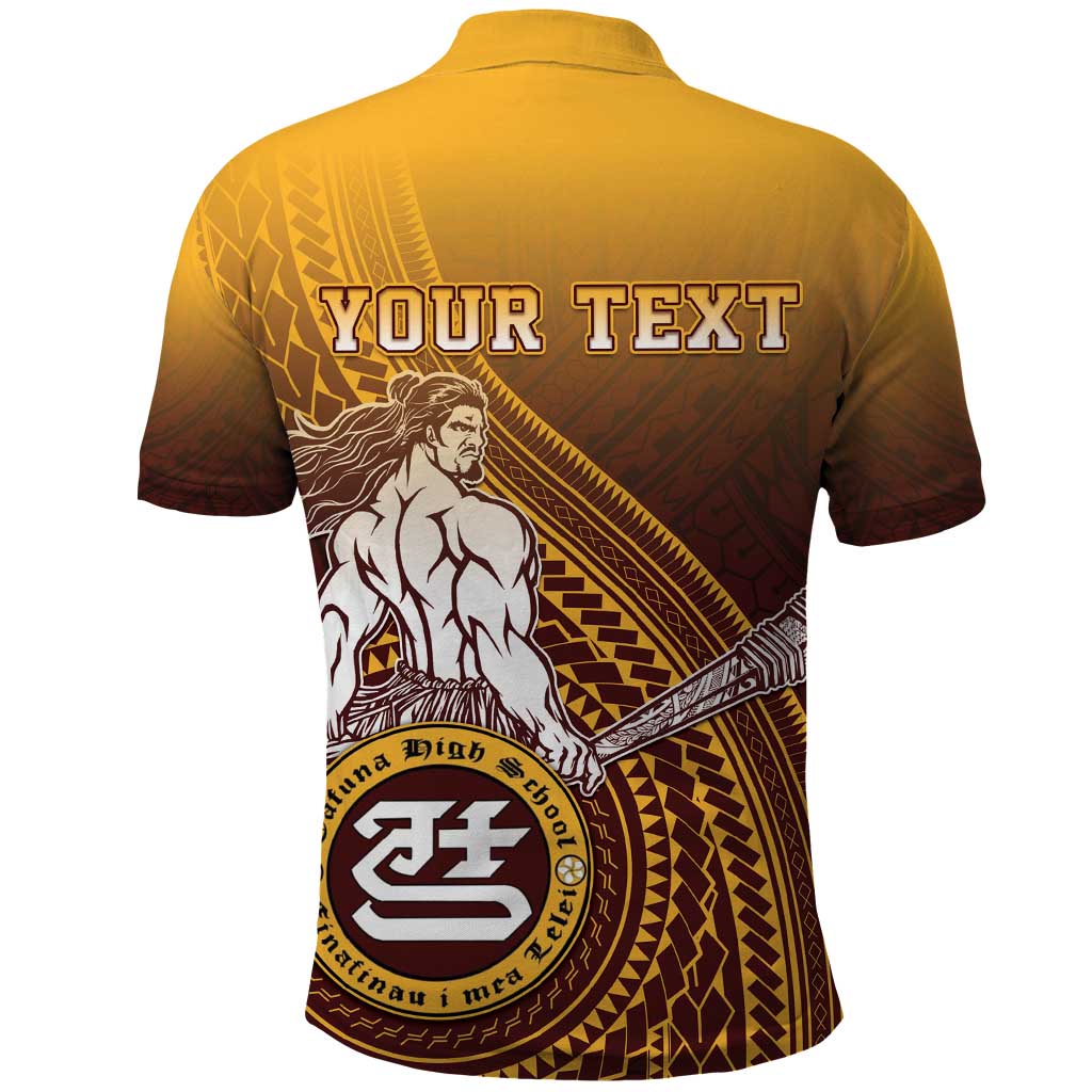 Personalized Tafuna High School Polo Shirt Polynesian Warrior