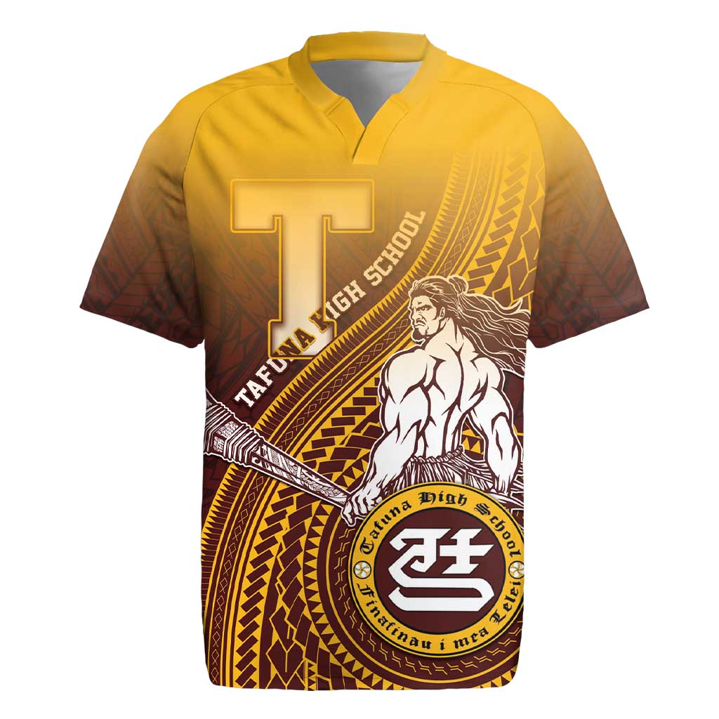 Personalized Tafuna High School Rugby Jersey Polynesian Warrior LT05 Maroon - Polynesian Pride