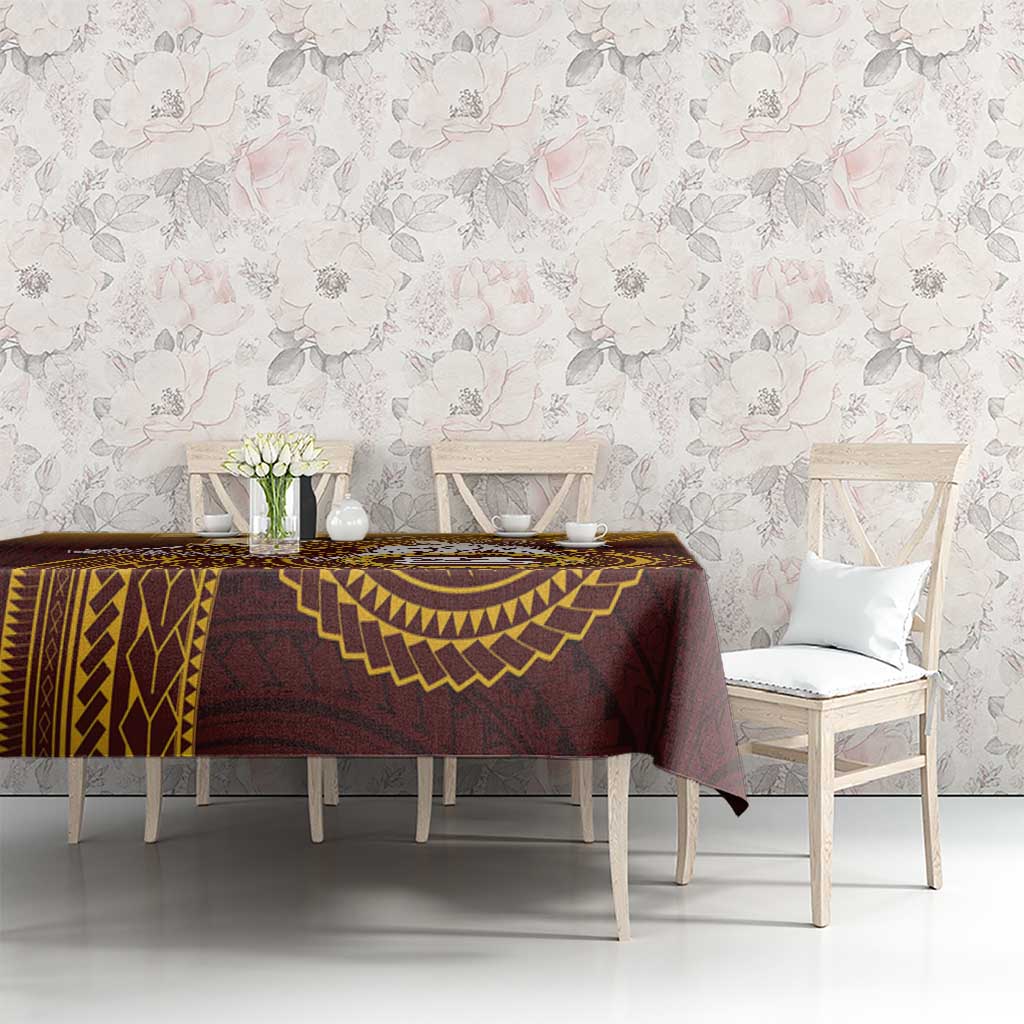Tafuna High School Tablecloth Polynesian Warrior