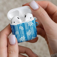 Hawaii Kakau Tribal AirPods Case With Blue Tiare