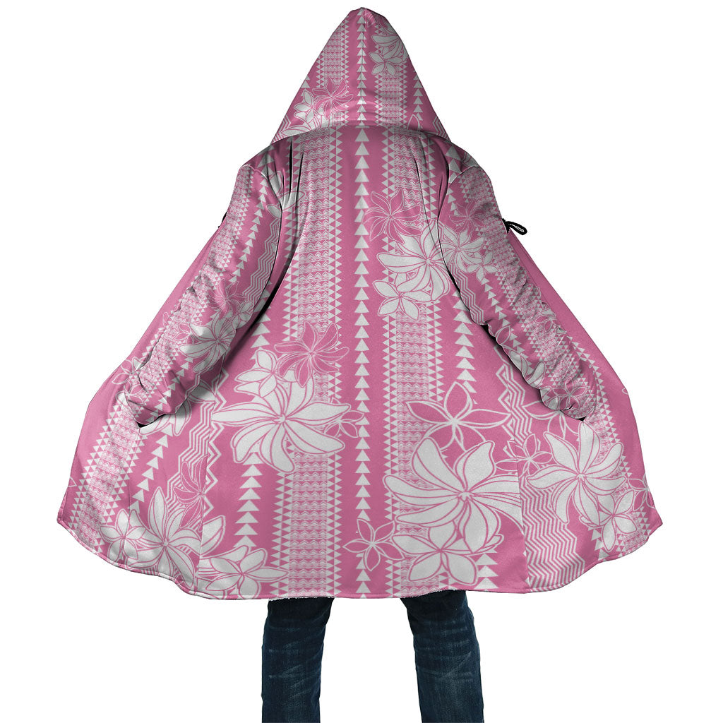 Hawaii Kakau Tribal Cloak With Pink Tiare