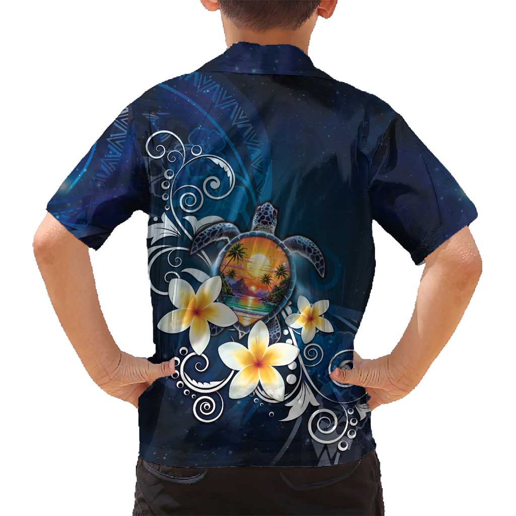 Hawaii Honu Family Matching Long Sleeve Bodycon Dress and Hawaiian Shirt Polynesian Curves Plumeria LT05 - Polynesian Pride