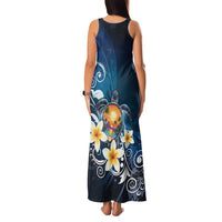 Hawaii Honu Family Matching Tank Maxi Dress and Hawaiian Shirt Polynesian Curves Plumeria LT05 - Polynesian Pride