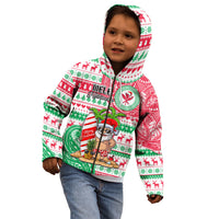 Hawaii Christmas Kid Hoodie Santa Claus Surf Mele Kalikimaka LT05 - Polynesian Pride