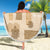 Vintage Lapita Beach Blanket Iconic Double Face Pattern Beige