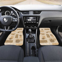 Vintage Lapita Car Mats Iconic Double Face Pattern Beige