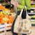 Vintage Lapita Grocery Bag Iconic Double Face Pattern Beige