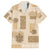 Vintage Lapita Hawaiian Shirt Iconic Double Face Pattern Beige