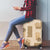 Vintage Lapita Luggage Cover Iconic Double Face Pattern Beige