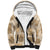 Vintage Lapita Sherpa Hoodie Iconic Double Face Pattern Beige