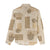 Vintage Lapita Women Casual Shirt Iconic Double Face Pattern Beige