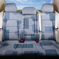 Vintage Lapita Back Car Seat Cover Iconic Double Face Pattern Blue