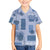 Vintage Lapita Hawaiian Shirt Iconic Double Face Pattern Blue