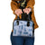 Vintage Lapita Shoulder Handbag Iconic Double Face Pattern Blue