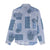 Vintage Lapita Women Casual Shirt Iconic Double Face Pattern Blue