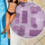 Vintage Lapita Beach Blanket Iconic Double Face Pattern Violet