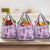 Vintage Lapita Grocery Bag Iconic Double Face Pattern Violet