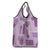 Vintage Lapita Grocery Bag Iconic Double Face Pattern Violet