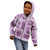 Vintage Lapita Kid Hoodie Iconic Double Face Pattern Violet