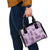 Vintage Lapita Shoulder Handbag Iconic Double Face Pattern Violet