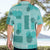 Vintage Lapita Hawaiian Shirt Iconic Double Face Pattern Turquoise LT05