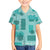 Vintage Lapita Hawaiian Shirt Iconic Double Face Pattern Turquoise LT05