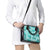 Vintage Lapita Shoulder Handbag Iconic Double Face Pattern Turquoise