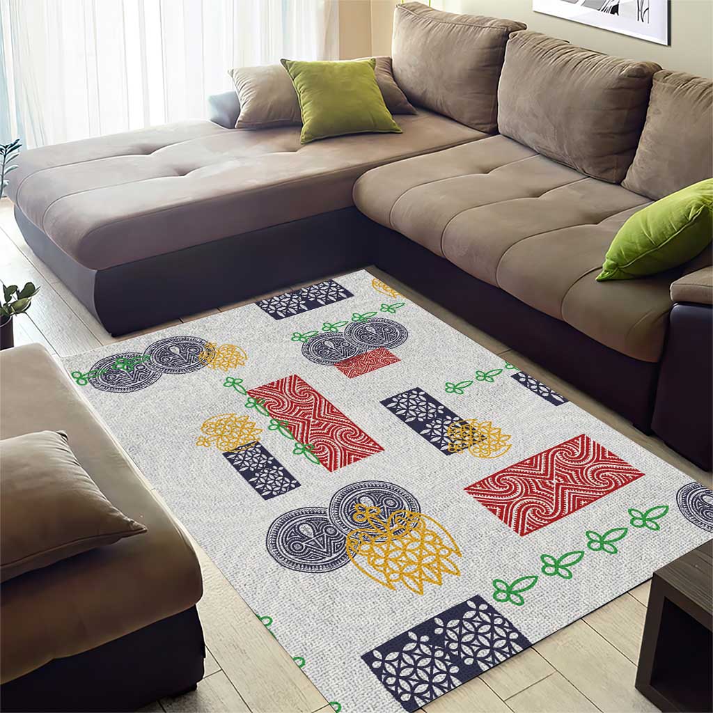 Vintage Lapita Area Rug Iconic Double Face Pattern