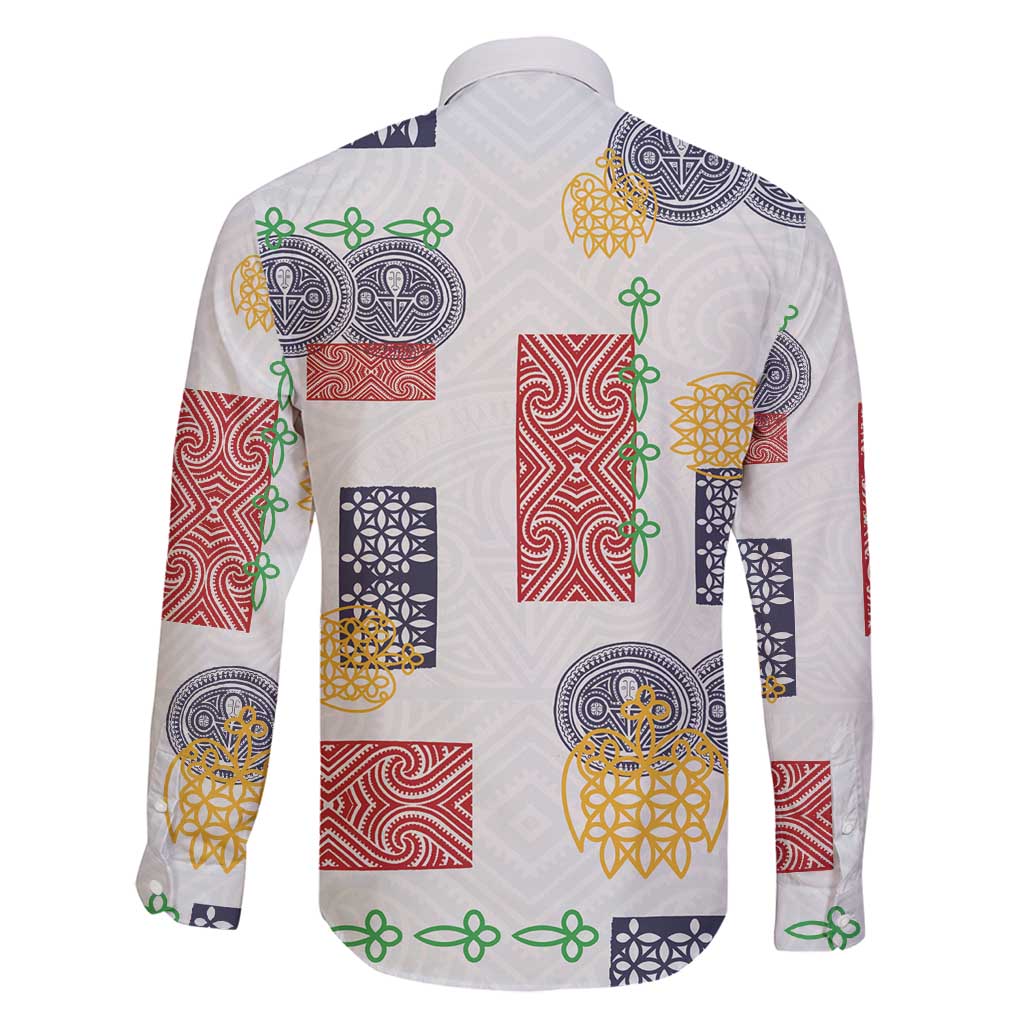 Vintage Lapita Family Matching Mermaid Dress and Hawaiian Shirt Iconic Double Face Pattern
