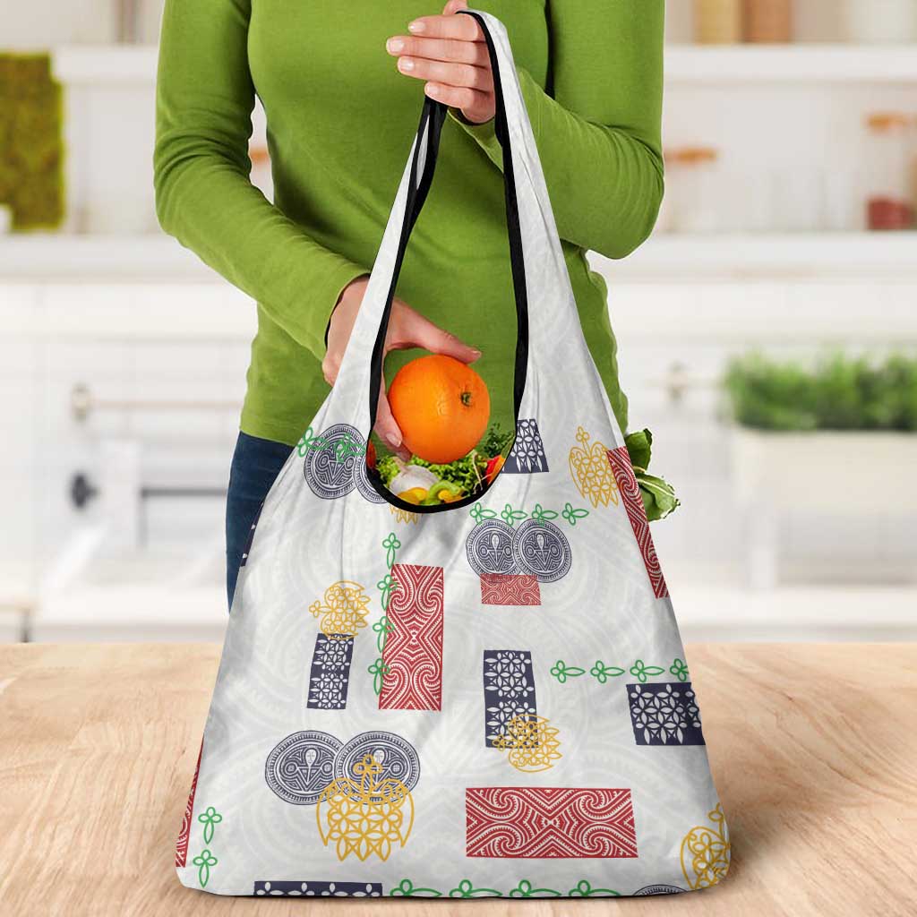Vintage Lapita Grocery Bag Iconic Double Face Pattern