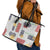 Vintage Lapita Leather Tote Bag Iconic Double Face Pattern