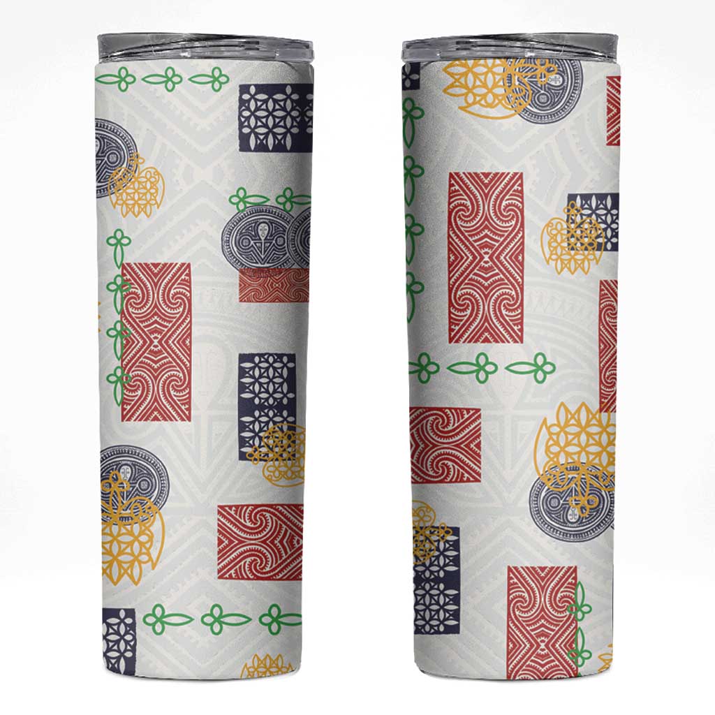 Vintage Lapita Skinny Tumbler Iconic Double Face Pattern