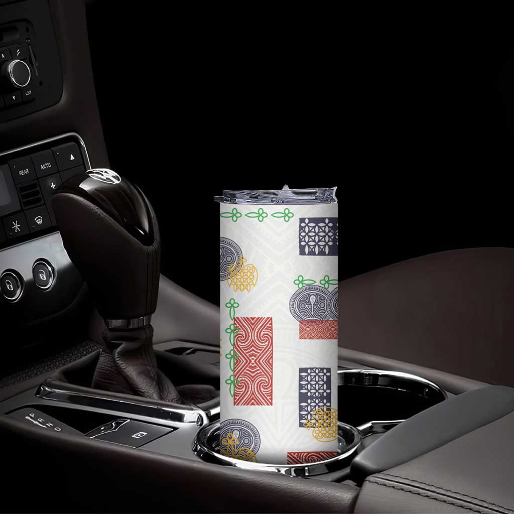 Vintage Lapita Skinny Tumbler Iconic Double Face Pattern