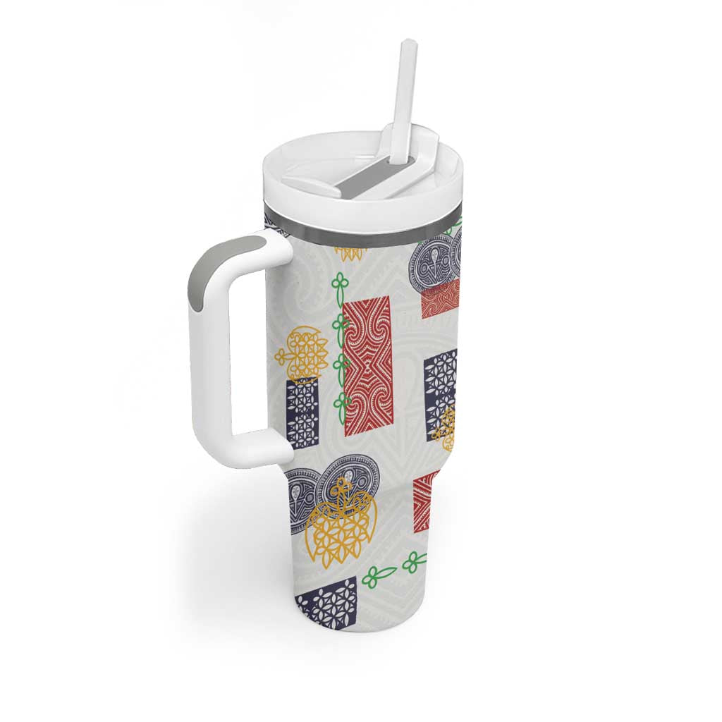 Vintage Lapita Tumbler With Handle Iconic Double Face Pattern