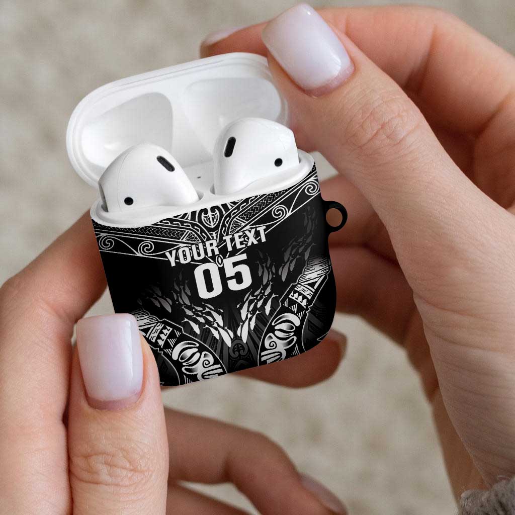 Custom New Zealand Fishing AirPods Case Aotearoa Maori Koru - Polynesian Pride